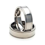 New 7mm Titanium Ring w/ Comfort Fit Band 100's of Sizes & Styles Available