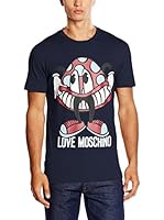 Love Moschino Camiseta Manga Corta (Azul Marino)