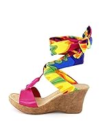 Dolceamore Sandalias de cuña (Fucsia)