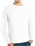 Fruit of the Loom Men's Long Sleeve Crewneck Tee 3 Pack, White, Small