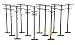 SceneMaster HO Scale Utility Poles