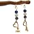 Fluorite Earrings 08 Dangle Lapis Mom Heart Green Blue Gold Mothers Gemstone 2.3
