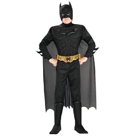 Batman Begins tm Dark Knight tm Muscle Chest Costume Size Small age 3-4 years
