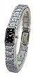 JAREL by Lucien Piccard Women's Silver-tone Bracelet Watch with Black Dial. Model: JL-9205W