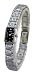 JAREL by Lucien Piccard Women's Silver-tone Bracelet Watch with Black Dial. Model: JL-9205W