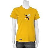 Georgia Tech Yellow Jackets Gold Ladies Team Logo T-shirt