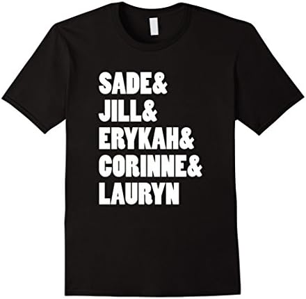 Men's Sade Jill Erykah Corinne Lauryn Neo-Soul R&amp;B T-shirt 2XL Black