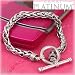 Karat Platinum Spiga Link Bracelet with Toggle Lock