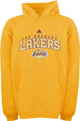 Los Angeles Lakers Gold Arch Logo Fleece Hooded Sweatshirt