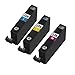 HI-VISION ® 3 Pack Compatible Canon CLI-226, CLI 226 Color Ink Cartridge Replacement (1 Cyan, 1 Yellow, 1 Magenta) for PIXMA iP4820, PIXMA iX6520, PIXMA MG5320, PIXMA MG5120, PIXMA iP4920, PIXMA MX882 Wireless, PIXMA MG5220 Wireless, PIXMA MG8220 Wireless