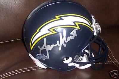 Autographed Lance Alworth Mini Helmet - HOF - Autographed NFL Mini Helmets