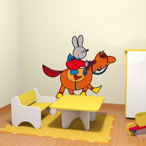 STICASA - "JULIO BUNNY AND THE HORSE" - The Italian Premium Wall Decals