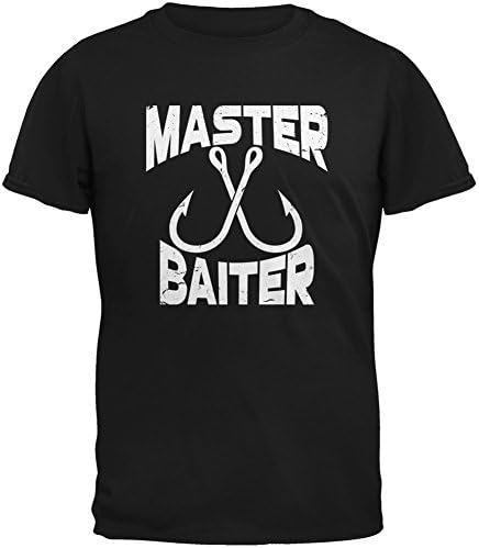 Master Baiter Black Adult T-Shirt - Large