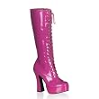 5 Inch Sexy Knee High Boots With Zipper Chunky Heel Platform