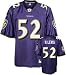 Ray Lewis Baltimore Ravens Reebok Purple Replica Jersey - Size 52 - XL