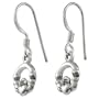 Sterling Silver Claddagh Ring Shepherds Hook Earrings