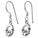 Sterling Silver Claddagh Ring Shepherds Hook Earrings