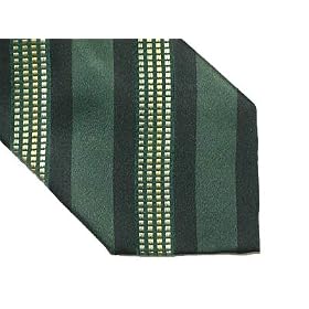 BCBG Attitude Silk Tie - Striped Greens