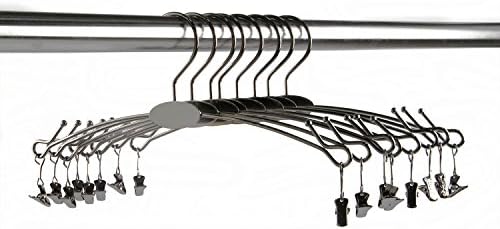 Sorplus Metal Lingerie Hanger, Bra Hanger, Underweare Hanger, Bra Underwear Rack, Set of 50 (Black)