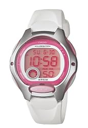 Casio Women's LW200-7AV Digital White Resin Strap Watch