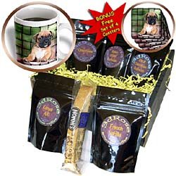 Dogs Boxer - Brindle Boxer Puppy - Coffee Gift Baskets - Coffee Gift Basket