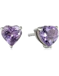 Sterling Silver Heart Stud Earrings