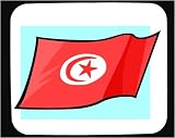 Mouse Pad with Tunisia, Tunisian, International