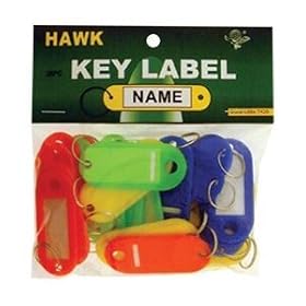 2" x 3/4" PLASTIC KEY LABELS 25-PIECE PACK