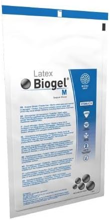MeKesson Surgical Glove Biogel M Sterile Powder Free Latex Micro-Textured Straw Size 5.5 Hand Specific