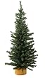 18" Mini Pine Artificial Village Christmas Tree - Unlit