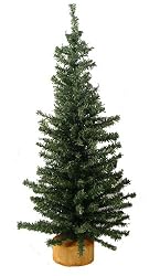 Club Pack of 12 Mini Pine Artificial Village Christmas Trees 12" - Unlit