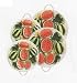 WATERMELON 3-D Stove / Burner Covers Set of 4 *NEW*