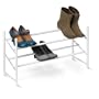 Honey-Can-Do SHO-01167 2-Tier Expandable Shoe Rack, White