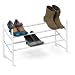 Honey-Can-Do SHO-01167 2-Tier Expandable Shoe Rack, White