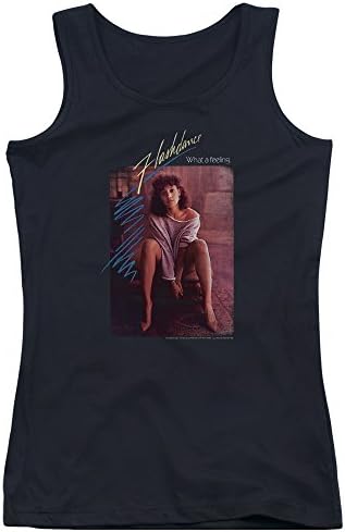 Flashdance Title Juniors Tank Top Shirt Sm Black