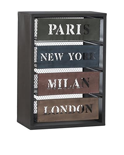 Metal Loft Contenitore New York Loft Nero