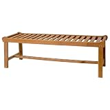 Balero 5 ft Teak Wood Traditional Backless Bench