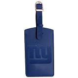 NFL New York Giants Royal Blue Leather Embossed Logo Bag Tag