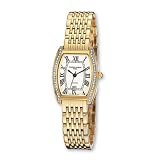 Ladies Charles Hubert Gold-plated Crystal Bezel 25mm Watch