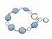 Faceted Blue Calcite Bracelet in Silver by Becky Kelso