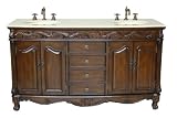 63 Old Fashion Style Double Sink Florence Bathroom Vanity	 Q036XLM