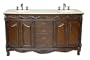 63 Old Fashion Style Double Sink Florence Bathroom Vanity	 Q036XLM