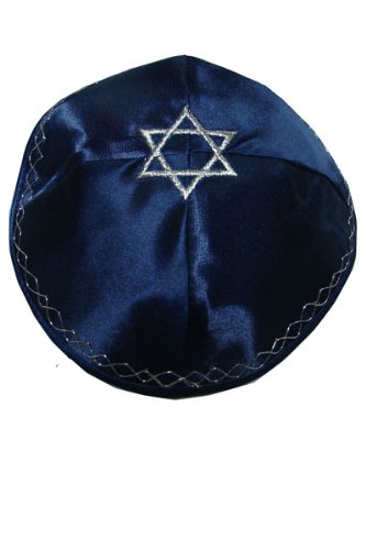 Kippah with Star of David-navy