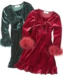 BCX Little Girl Velvet Glitter Dress