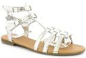 Womens/Ladies Silver Gladiator Snake Effect Sandals - Silver - UK 3-9