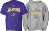 adidas - Los Angeles Lakers Youth Adidas Hooded Fleece Sweatshirt and Tee Combo Pack