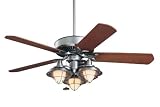 Emerson Ceiling Fans CF4800PW 50" Premium Indoor Fan w/ B52HCW Blades & LK40PW Light - Pewter