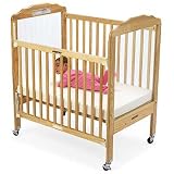 Angeles EL7060 Dropside Compact Crib with Mirror