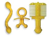 Baby Gift Set detangler Comb, Teether, Spoon (3 Pc. Package)