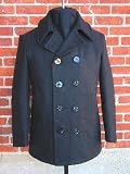 US Made - Satin Lined Naval Pea Coat Size 34R